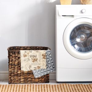 Vietnamese Handmade Water Hyacinth <b>Magazines</b> <b>Holder</b>, Woven Storage Basket With Handles for Livingroom Bedroom Kitchen Office - Product Image 3