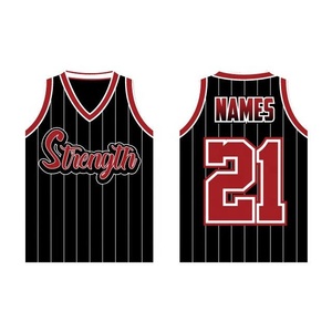 Maillot de basketball en polyester 100 % de qualité supérieure, avec impression de logo personnalisé, fabriqué professionnellement, respirant et à séchage rapide - Product Image 3