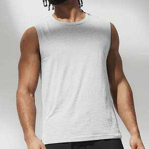 Camisetas sin mangas de entrenamiento para hombre, camisetas sin mangas informales de Color sólido para hombre, camisetas sin mangas musculares, chaleco de culturismo para entrenamiento de gimnasio - Product Image 6