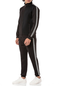 Ensemble de survêtement unisexe en coton épais respirant et à séchage rapide, 2 pièces, avec sweat à capuche et pantalon de jogging personnalisé pour homme - Product Image 3