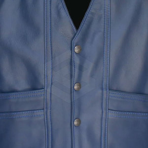 Gilet en cuir de moto pour hommes personnalisable respirant sans manches mode bon matériel vente en gros pour l'hiver - Product Image 5