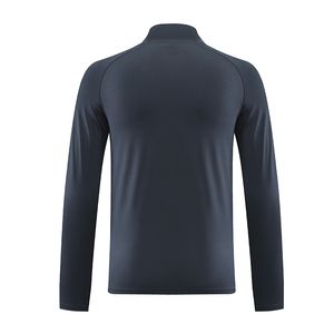 Logo personnalisé Sublimation Gym Polyester Quick Dry Fit 14 demi-fermeture éclair sport respirant T-shirt pour hommes livraison DDP - Product Image 3