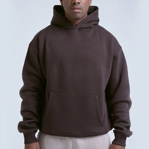 Sudaderas Extra Grandes de Algodón y Poliéster para Hombre, Estilo Casual, Hombros Caídos, Tallas Grandes, Lavado Ácido - Product Image 3