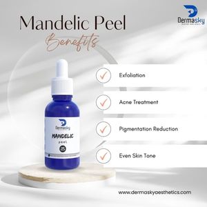 Suero facial líquido OBM Mandelic Peel, superventas, aprobado por la CE, cuidado de la piel, blanqueamiento, acné e hiperpigmentación, eliminación de arrugas, 30ml - Product Image 2