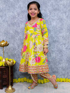 Traje de algodón de primera calidad para Niñas para niños | Conjunto étnico Dhoti Kurta | Exportación directa del proveedor indio - Product Image 4