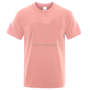 Personalizado de alta calidad suelta estilo de moda verde 100% algodón camisetas de los hombres de alta ropa de calle en blanco de gran tamaño de diseño - Product Image 5