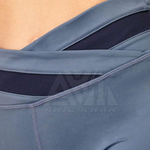 Prix d'usine Leggings pour femmes Meilleures ventes Pantalons à taille élastique unis Taille haute Spandex/Polyester Séchage rapide - Product Image 5
