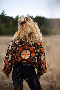 Chaqueta de Mujer Estilo Boho Chic, Nueva, de Algodón Transpirable con Bordado a Mano Suzani - Product Image 6