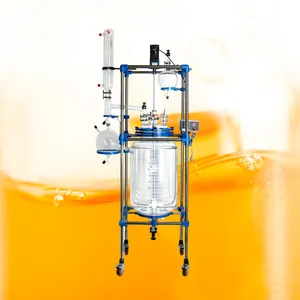 Hight Quality glass reactor continuous reactor chemical reactor for Lab product