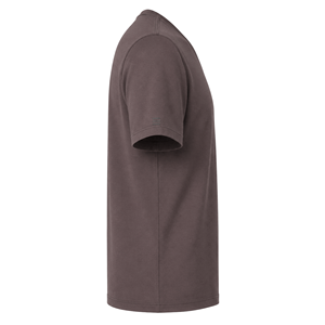 Camiseta de Algodón con Cuello en V Color Taupe al por Mayor, con Detalle de Manga Corta Minimalista, Lisa, para Hombre, Uso Diario Informal - Product Image 5
