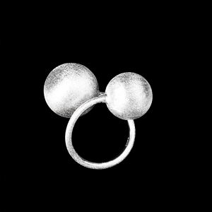 แหวนแต่งงานแบบปรับได้ทรงกลมสองชั้นทำจากเงินแท้ได้รับการรับรองจากร้าน IGI 925เครื่องประดับหรูหราสำหรับผู้หญิงค็อกเทลขายส่ง - Product Image 6