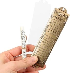 Émail de porte Mezuzah en forme de rectangle et alliage de zinc avec boîtier peint coloré bénédiction Mezuzah pour usage domestique - Product Image 4