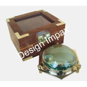 Brújula Náutica de latón con caja - Product Image 6