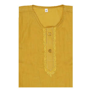 Ensemble Shalwar Qameez pour nouveau-nés Chase Value - 6-9 mois, coton jaune - Product Image 2