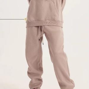 Personnalisé poids lourd coupe décontractée hommes polaire Joggers manchette élastique toile Streetwear ou salon Look personnalisable OEM commandes - Product Image 5