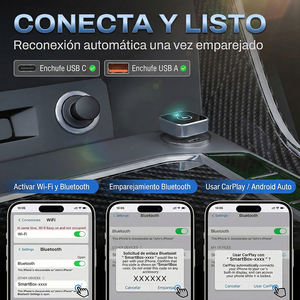 2 in 1 <b>Wireless</b> CarPlay and Android Auto <b>Adapter</b> Convenient for Both Systems - Product Image 3