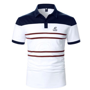 Haute qualité hommes doux confortable couleur unie sport pour Polo T-Shirts Logo personnalisé nouveauté tissu tricoté pour Polo - Product Image 2