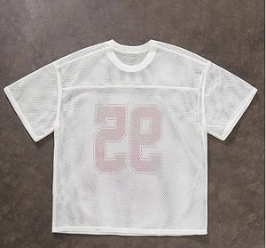 Verano 100% malla de poliéster diseño hueco Rugby Jersey uniforme de fútbol americano Jersey de fútbol - Product Image 5