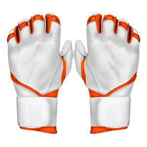 Gants de frappe en cuir Cabretta à manchette longue pour le baseball, prêts à l'emploi, paume antidérapante LBBG-0037 - Product Image 6