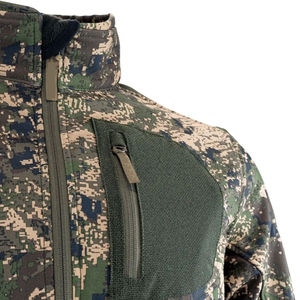 Performance Men's Camouflage Hunting Baselayer Tactical Full Zip Thermal Fleece <b>Jacket</b> Moisture Wicking Outdoor Gear Apparel - Product Image 4