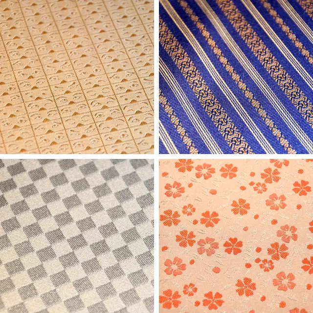 パターンの高品質配置、色が可能/日本の伝統的な手工芸品「はかたおり」/幅1m、長さ可変