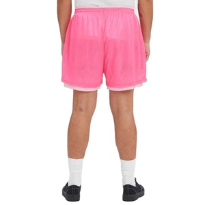 Men's Double <b>Layer</b> Mesh Shorts New Arrival Customized Breathable Activewear Quick Dry Loose Outdoor Solid Pattern Shorts - Product Image 4