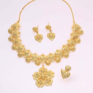 Lujo chapado en oro cobre latón Chapado en Oro tinte formado Festival y boda joyería ortodoxa religiosa Oro Laminado - Product Image 1