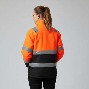 Chaqueta de Seguridad Reflectante de Alta Visibilidad 2026, Chaqueta Impermeable con Logotipo Personalizado, Cortavientos, Abrigo con Capucha para Construcción al Aire Libre, Unisex - Product Image 2