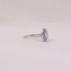 925 Sterling Fine Jewelry Argent Fiançailles Bagues De Mariage Femmes Bling Marquise Cut Moissanite Bague En Diamant pour Cocktail Party - Product Image 3