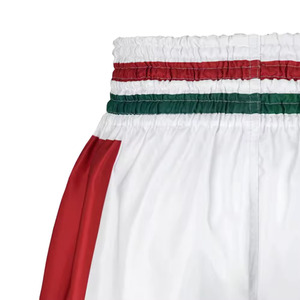 กางเกงขาสั้นผ้าโพลีเอสเตอร์สำหรับมวยไทยแบบ100% ออกแบบโลโก้ได้ตามต้องการ - Product Image 6