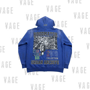 Sudaderas con capucha de algodón al por mayor, cómodas y con estampado gráfico, para ropa informal, moda urbana, ropa para exteriores, viajes y ocio. - Product Image 2
