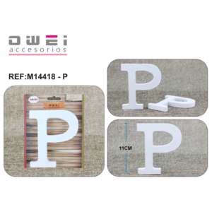 กระดานตัวอักษร C/2U 11cm1ไม้สีขาว - Product Image 1