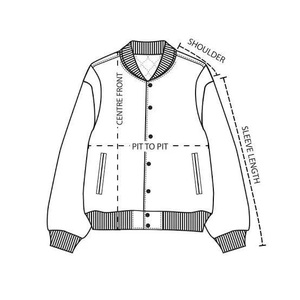 Veste universitaire en cuir véritable sur mesure pour hommes en gros avec col montant Nouveau design Veste universitaire Logo brodé Veste de lettreman - Product Image 6