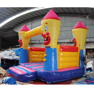 สนามเด็กเล่นเป่าลมธีมตัวตลกพร้อมสไลเดอร์ วัสดุ PVC บ้านลมเด็กขนาดใหญ่สำหรับจัดงานปาร์ตี้ให้เช่า - Product Image 1