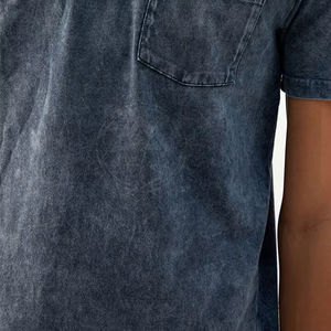 Acid Wash <b>Men</b> T <b>Shirt</b> 100 Percent Cotton 250GSM Oversized Drop Shoulder Custom Logo - Product Image 3