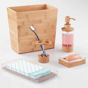 Poubelle rectangulaire en bambou Boîte à mouchoirs en bambou faite à la main Décoration naturelle écologique pour la maison et la table Vente en gros du Vietnam - Product Image 2