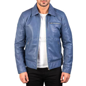 Chaqueta de Cuero Vacuno de Alta Calidad para Hombre, Color Personalizado y Logotipo Frontal, Chaqueta de Invierno Ecológica Resistente al Viento a Bajo Precio - Product Image 5