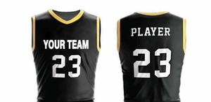 Uniforme de Baloncesto Transpirable de Alta Calidad, Diseños Personalizados, 100% Poliéster, Sin Mangas, Venta al Por Mayor - Product Image 4
