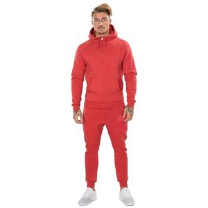 ชุดเซ็ตเสื้อฮู้ดและกางเกงแทรคสูทพิมพ์ลายสตรีทแวร์แบบกำหนดเอง น้ำหนักเบา ทรงโอเวอร์ไซส์ ผ้าแจ็คเก็ตระบายอากาศได้ดี ซับในผ้าฝ้ายฟลีซ สำหรับผู้ชาย - Product Image 5