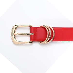 Cinturones de Cuero Genuino para Hombre, Hebilla Cuadrada de Cobre Vintage, Estilo Formal, Casual y de Negocios, Suministro OEM, Diseño Sólido - Product Image 5