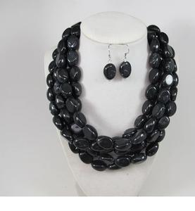 Collier de diamants et de perles en résine de luxe de la meilleure qualité pour dames Style classique pour les fêtes Engagements Anniversaires disponibles - Product Image 1