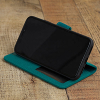 Dompet Kartu Panjang Wanita Kulit Sapi Asli, Vintage, Tahan Lama, Portabel, Kapasitas Besar, Cocok untuk Ponsel, Dijual Panas dari Pabrik