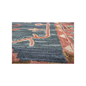 Alfombras de Lana Tejidas a Mano Mythos Blue, Alfombras Boho Jaipur para el Hogar, para Entrada, Dormitorio, Pasillo, Rectangulares con Diseño de Medallón - Product Image 3