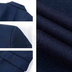 Veste de costume pour homme, blazer formel, coupe ajustée, simple boutonnage, respirant, mélange coton/polyester, col en V, de haute qualité - Product Image 4