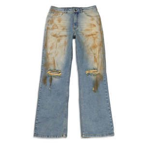 Pantalones Vaqueros de Diseño Personalizado DENIM, Lavado Desgastado con Efecto Decolorado al Sol, Jeans Desgastados con Lavado Ácido para Hombre - Product Image 1