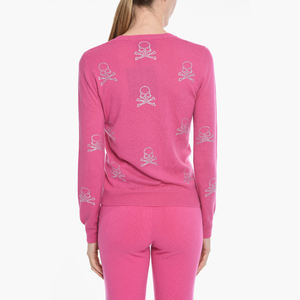 Moda Rhinestone cuello redondo Sudadera Mujer polar algodón pulóver suave cálido transpirable ropa de calle de gran tamaño moda Vintage - Product Image 2