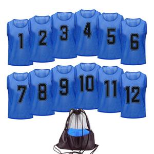 Conjunto de camiseta de entrenamiento de fútbol para niños y adolescentes, chalecos deportivos de poliéster transpirable para camiseta de entrenamiento de baloncesto para hombres - Product Image 4