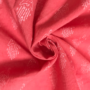 Tela de Algodón Estampada a Mano |   Textil Indio Tradicional con Motivo Buti Minimalista - Product Image 1