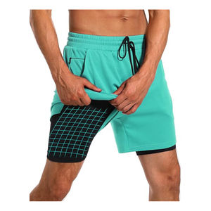 Short de sport d'été pour homme Bermudas fins et décontractés Vêtements classiques noirs Shorts de plage pour homme - Product Image 3