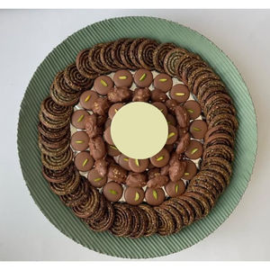 Meilleur bol de service à chocolat en métal argenté de qualité supérieure Présentoir à desserts pour le mariage Servant des collations au chocolat - Product Image 6